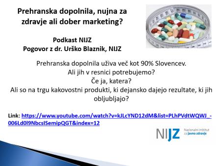 Prehranska dopolnila, nujna za zdravje ali dober marketing?